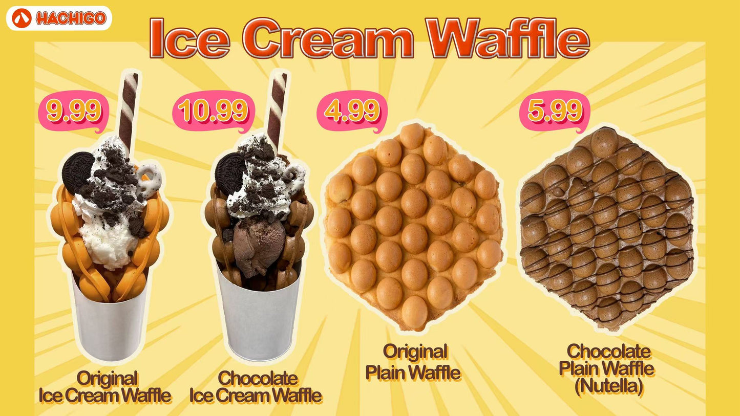 ice cream waffle
